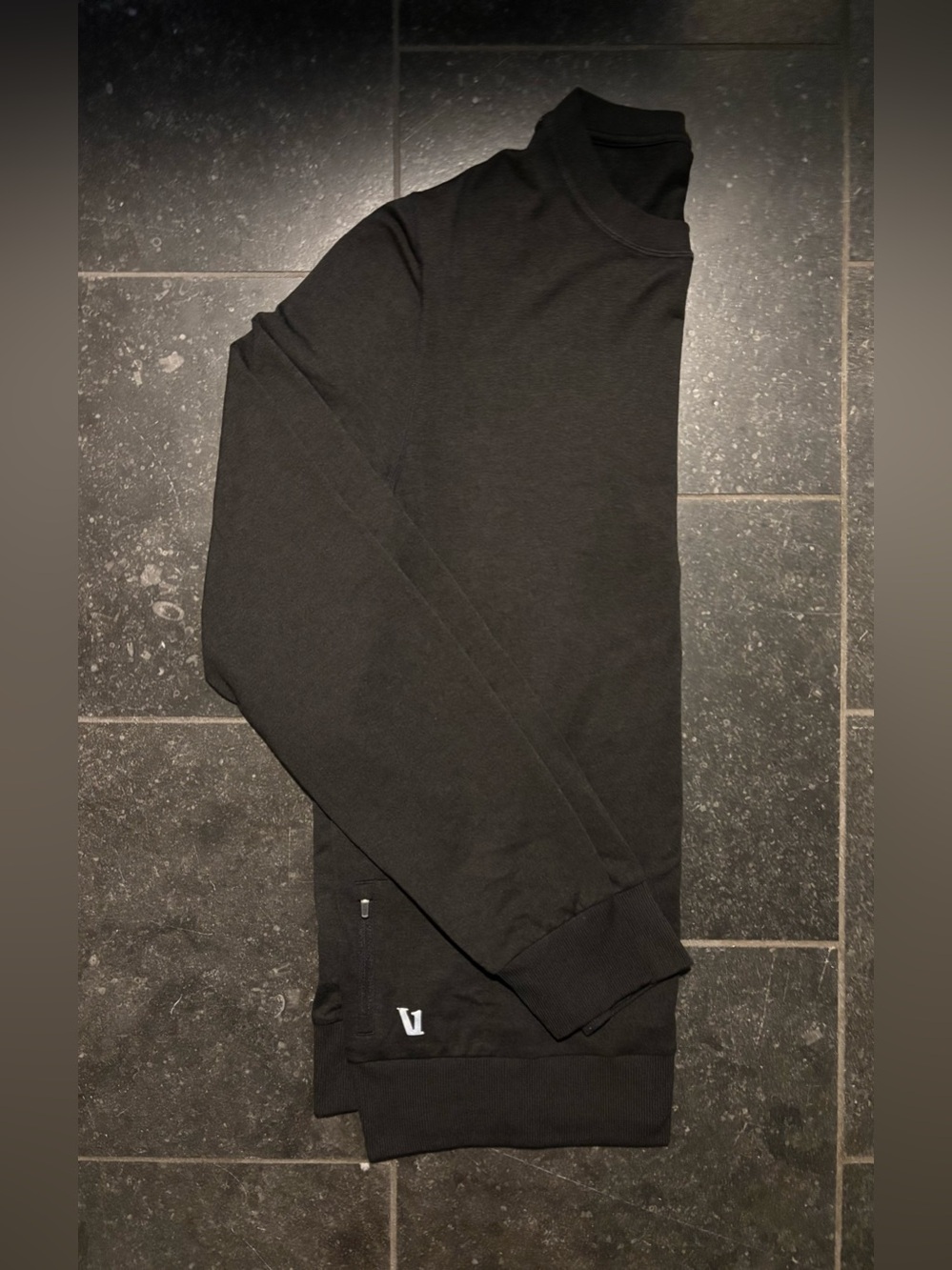 Vuori Ponto Crew Neck - Black Heather (M)